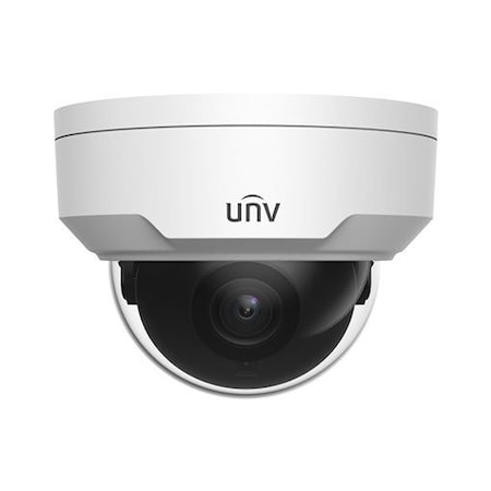 Uniview 4MP Three Axis Dome Network Camera 2.8mm Fixed Lens, 30m IR, PoE, H.265 IPC324SR3-DSF28KM-G